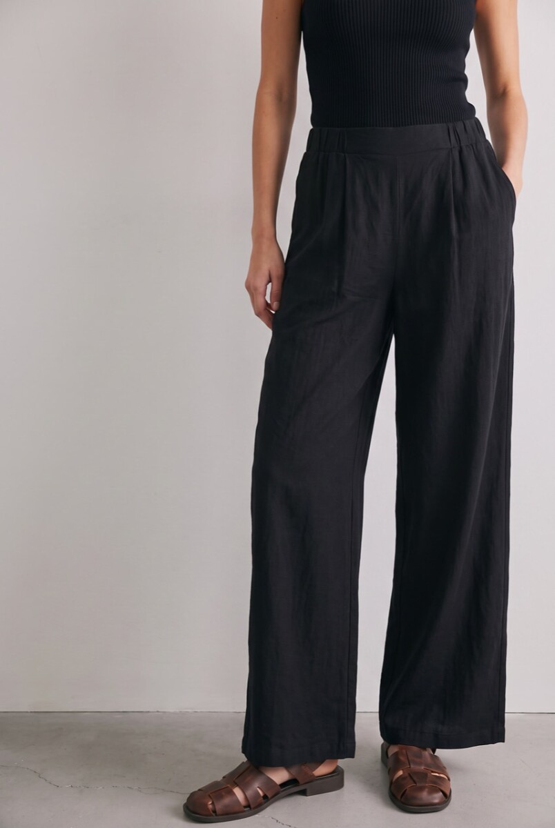 Pantalón Wide Leg - Negro 