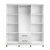 Ropero 6 Puertas 2 Cajones Fortaleza Blanco Ropero 6 Puertas 2 Cajones Fortaleza Blanco