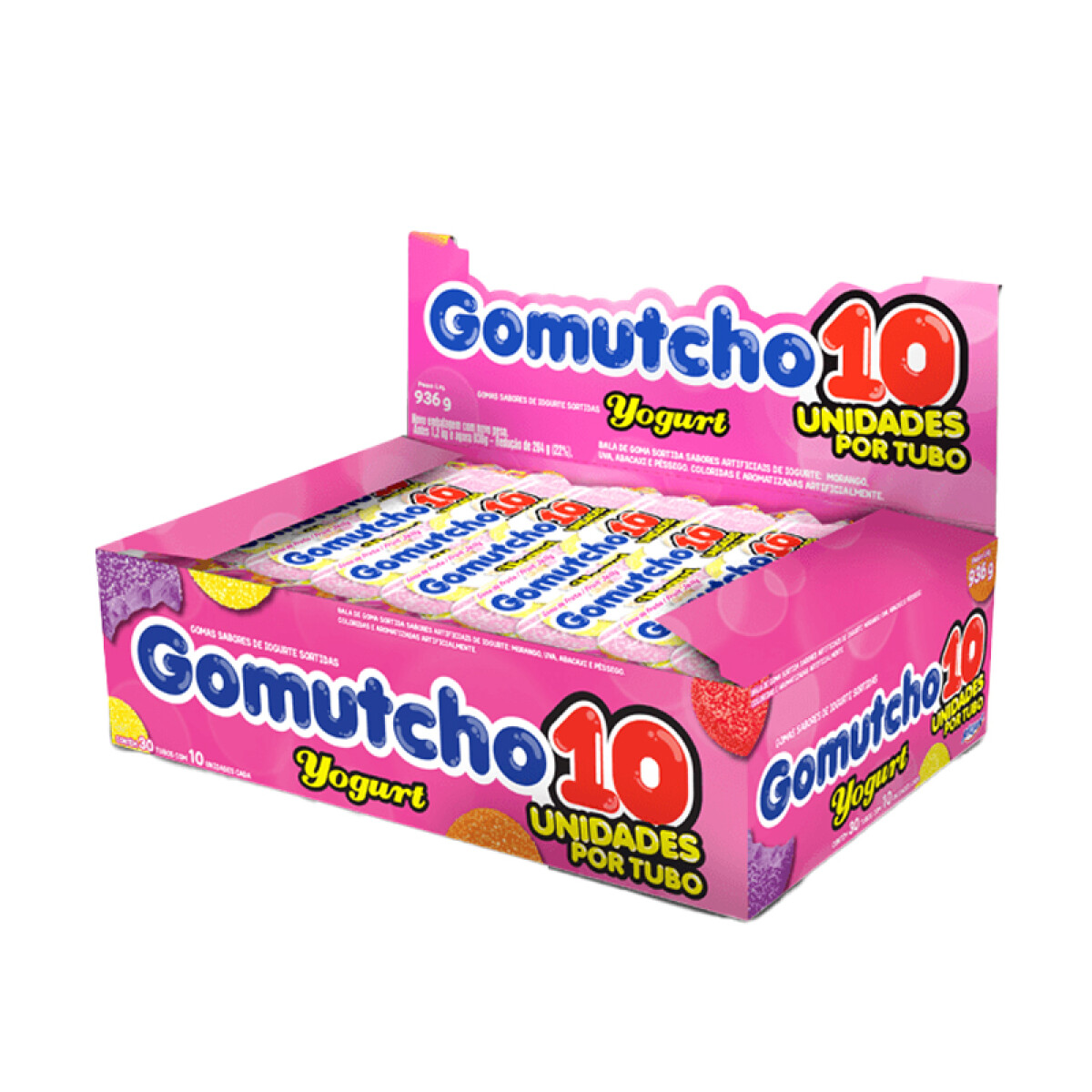 Gomitas en Tubo GOMUTCHO Caja X30 Unidades - Yogurt 