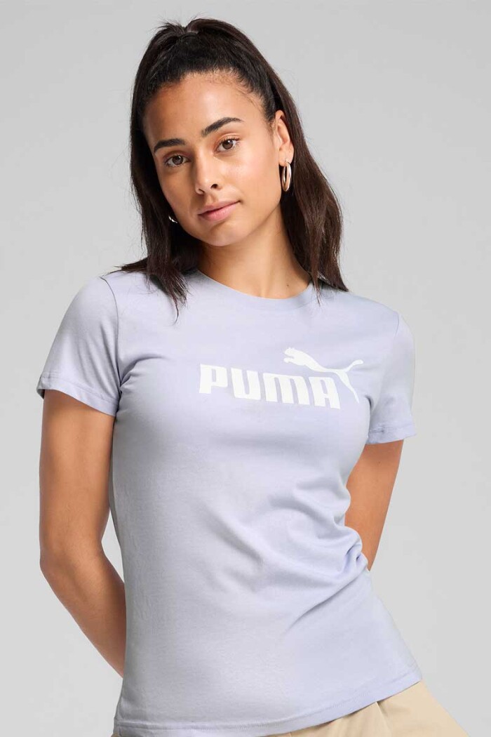 REMERA MUJER PUMA ESS NO.1 LOGO TEE Violeta