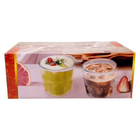 Set de 6 vasos de vidrio para whisky 300ml Set de 6 vasos de vidrio para whisky 300ml