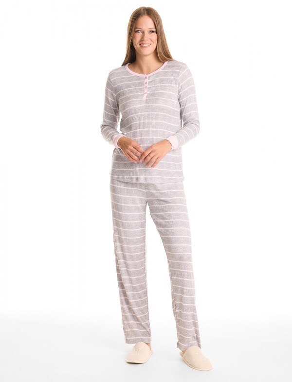 Pijama Con Pantalon GRIS/MULTI