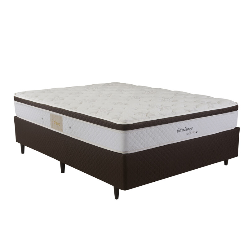 SOMMIER DE RESORTRES MAXSPRING - 2 PLAZAS (1.40X1.90) - MODELO EDIMBURGO - ESPUMA HR SOMMIER DE RESORTRES MAXSPRING - 2 PLAZAS (1.40X1.90) - MODELO EDIMBURGO - ESPUMA HR