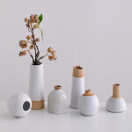 FLORERO DE RED CIRCULAR CERAMICA 9.5x9.5x8CM NATURAL FLORERO DE RED CIRCULAR CERAMICA 9.5x9.5x8CM NATURAL