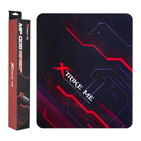 Mousepad Diseño Gamer Xtrike Me MP-005 Precisión 32x27cm Ax Diseño Negro y Rojo