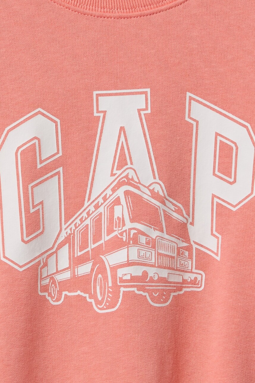 Buzo Deportivo Logo Gap Sin Felpa Toddler Niño Tea Rose