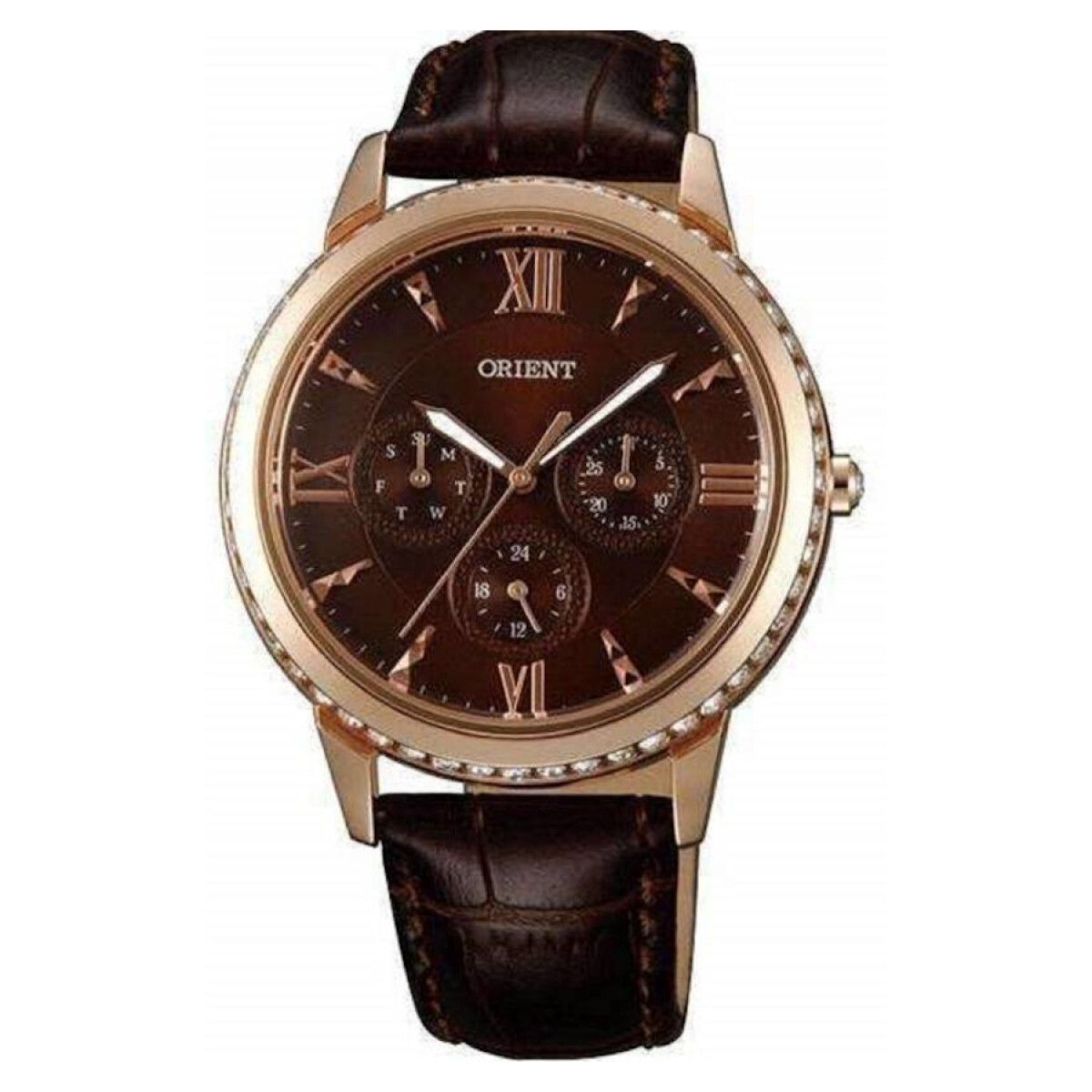 Reloj Pulsera Orient Análogo Dama FSW03001T - MARRON 