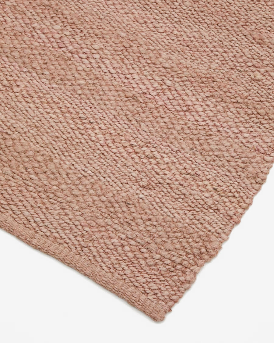 Alfombra Sallova de yute rosa 160 x 230 cm Alfombra Sallova de yute rosa 160 x 230 cm