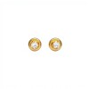 Abridores Zirconia blanca-Oro 18k-Piedra Zirconia-AB9533 conpiedra