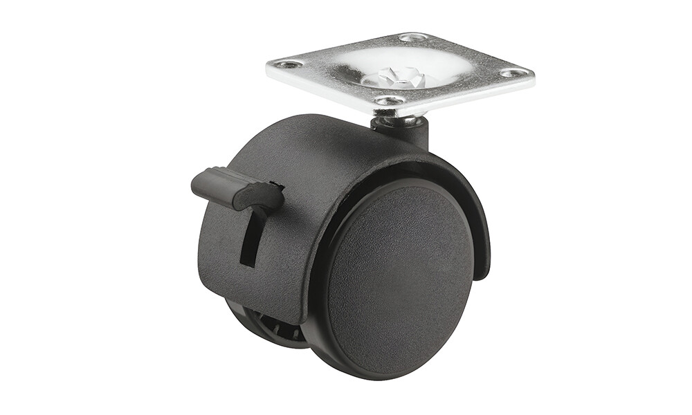 Rueda para mueble con freno 660.08.321 Rueda Para Mueble Con Freno 660.08.321