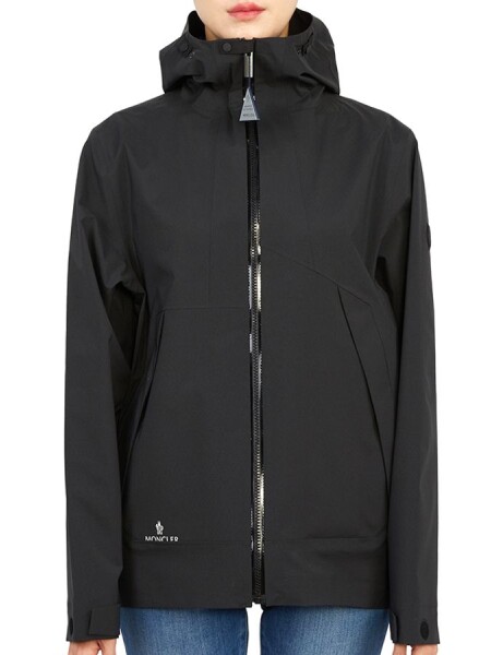 Moncler -Campera impermeable con capucha, Villers Negro