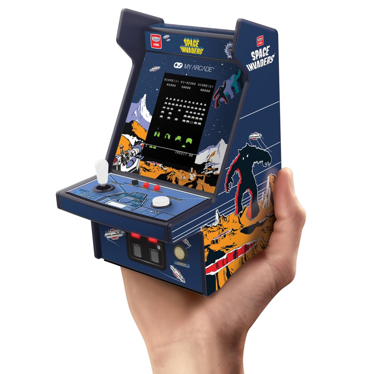 MICRO PLAYER PRO 6.7" SPACE INVADERS PORTABLE RETRO ARCADE 