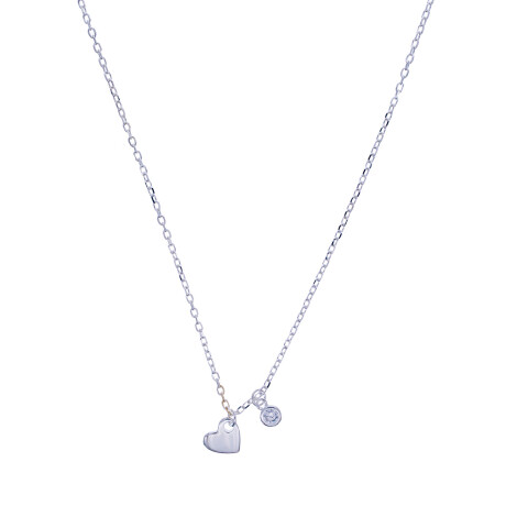 Conjunto de cadena de plata 925 con dijes, AMOR. Conjunto de cadena de plata 925 con dijes, AMOR.
