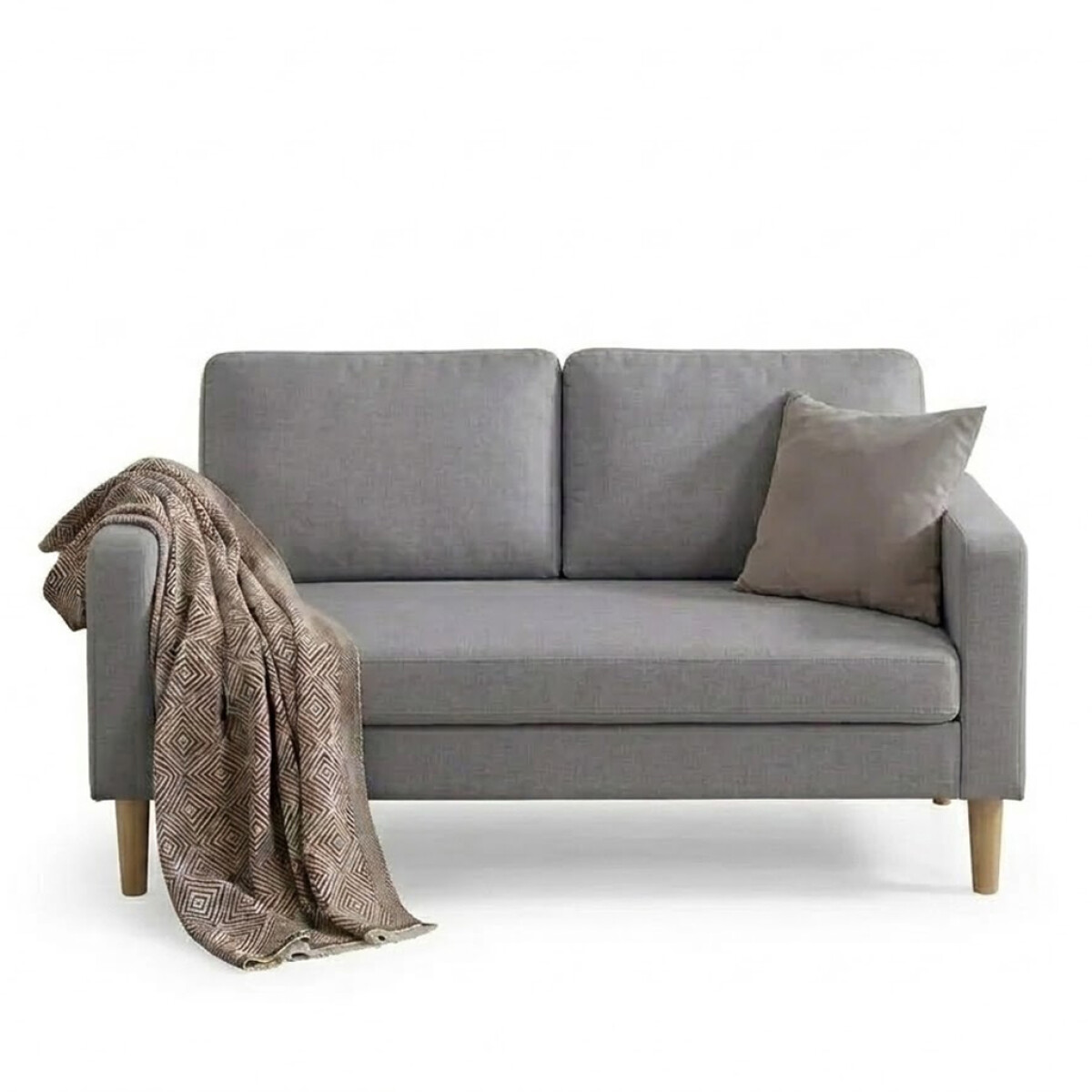 SOFÁ SILLÓN 2 CUERPOS - gris claro 