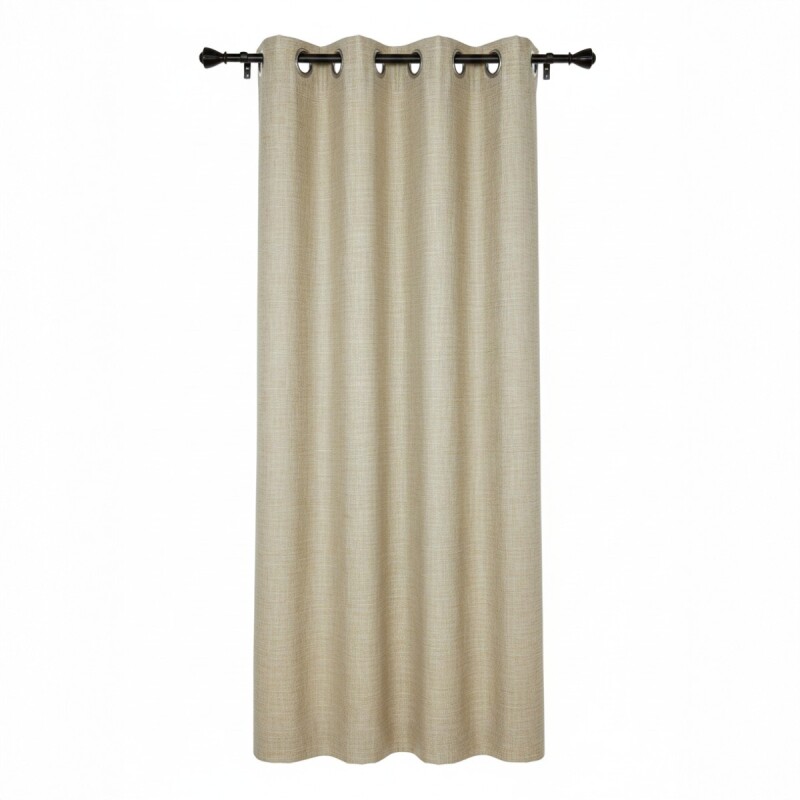 CORTINA BOHEMIA BEIGE JASPEADO 137X229CM Unica