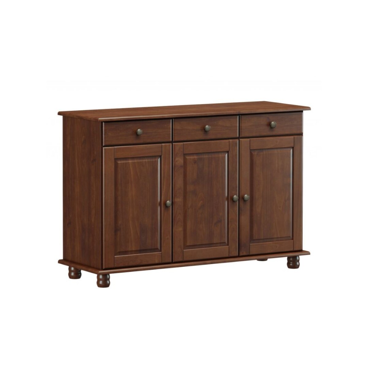 Aparador Inferior 3 Puertas 3 Cajones Finestra Café 