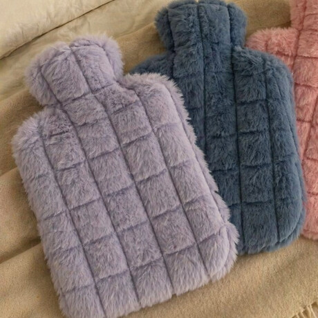 Bolsita de Agua Caliente 1L con Funda de Peluche Suave Violeta