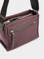 Bolso Bandolera De Nylon S burdeos