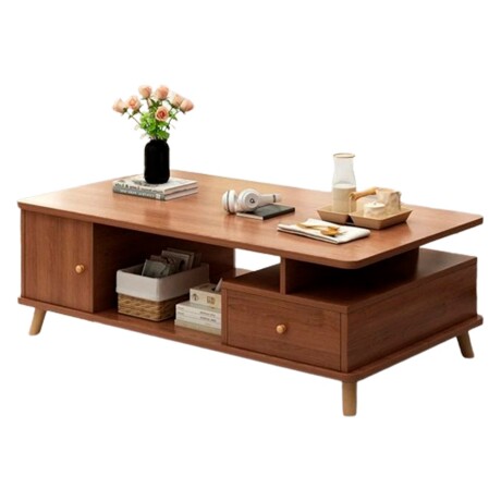 Mesa Ratona 120x60cm Caoba 2 Cajones 305-10 001