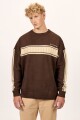 SWEATER STEP UP H-marron
