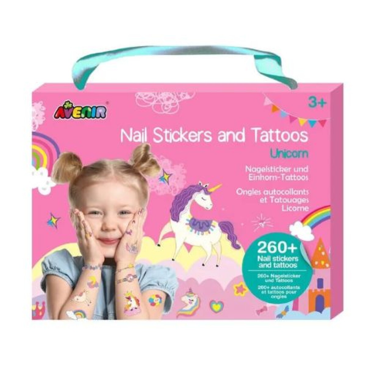 Set valija con stickers y tattos- Unicornio - Set Valija Con Stickers Y Tattos- Unicornio 