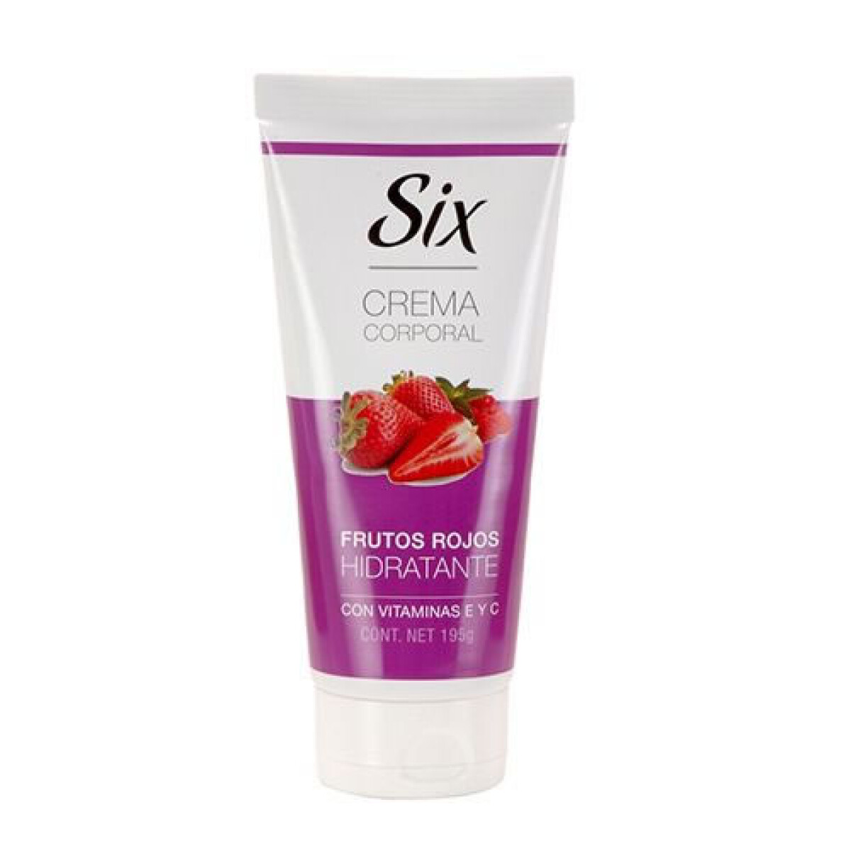 Six Crema Corporal Frutos Rojos 195 g – Hidratación y Aroma Frutal