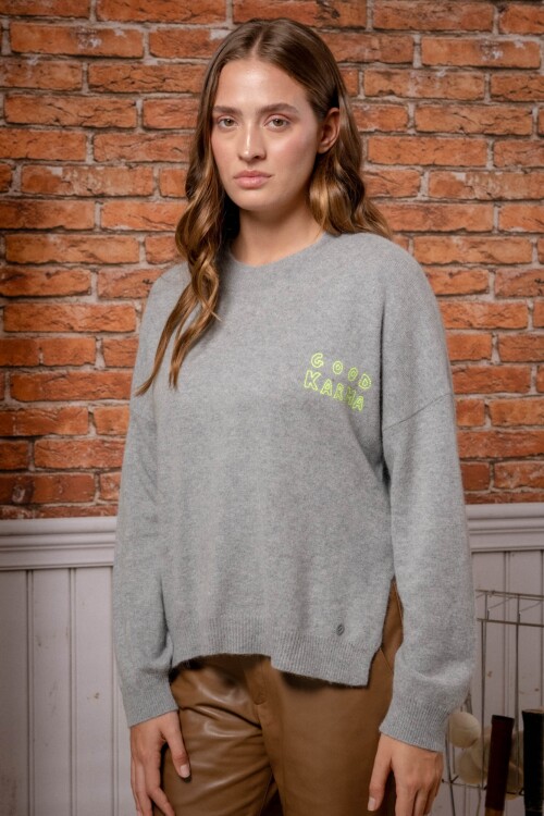 Sweater Visón Gris