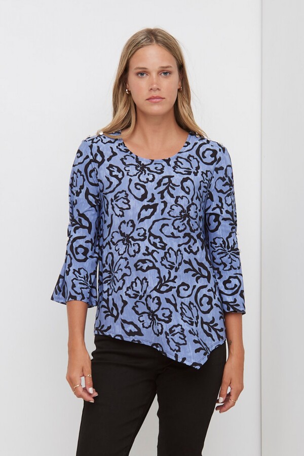 Blusa Printed AZUL/MULTI