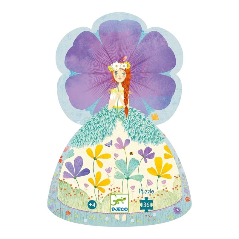 Puzzle Silueta Princesa Primavera Djeco Puzzle Silueta Princesa Primavera Djeco