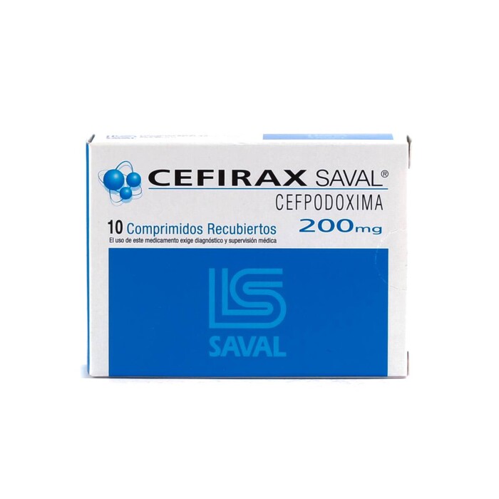 CEFIRAX 200 MG. CJ X 10 COMPRIMIDOS única