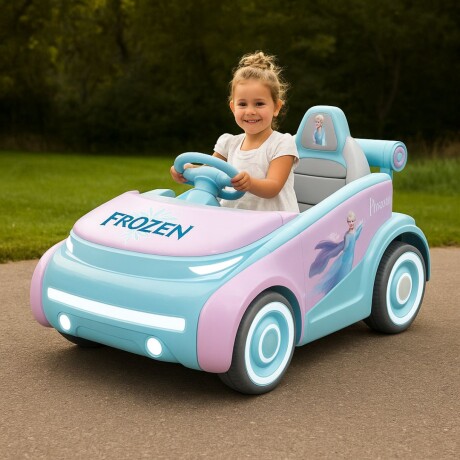 Auto Infantil 51759 Frozen – Elsa Y Nokk Con Luces Led Ub CELESTE-ROSA