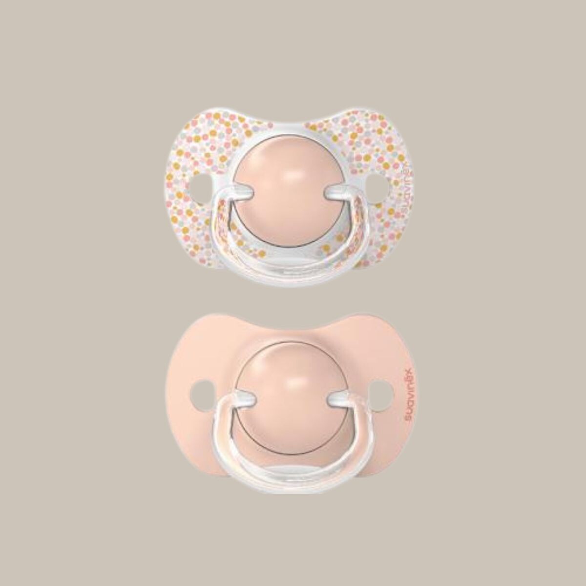 Set X2 Chupetes Sx Pro Fisiológicos 6-18 Meses Suavinex - Puntitos Rosa 