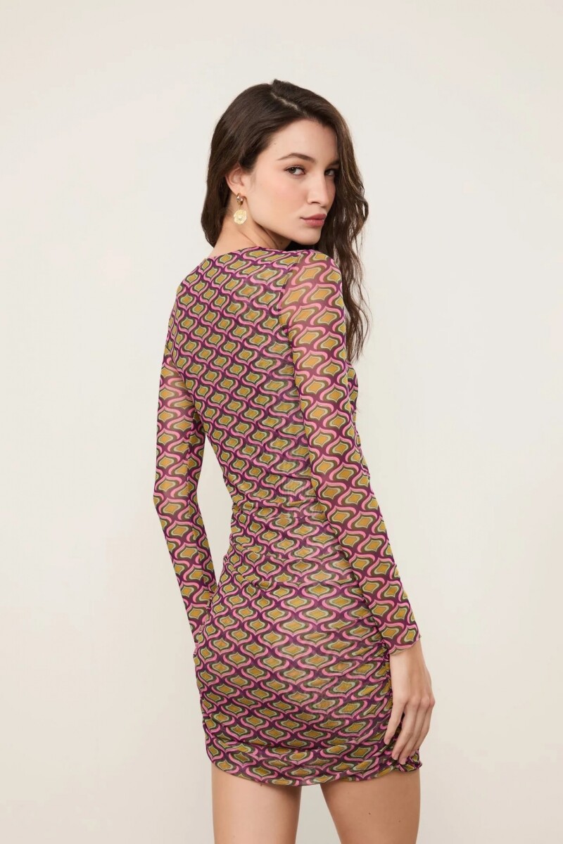 VESTIDO MINI GEO Estampado