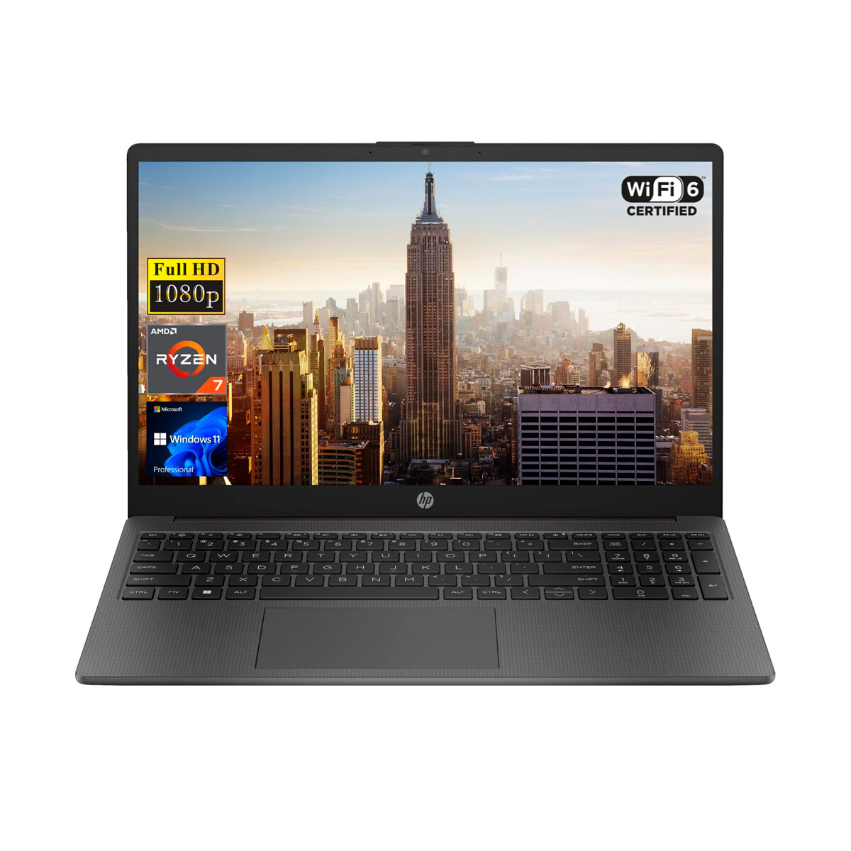 Notebook HP 255 G10 Ryzen 7 7730U 512GB 16GB 15.6" Win11 Pro 