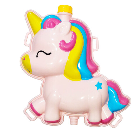Pistola Juguete De Agua Con Mochila Infantil Verano Unicornio