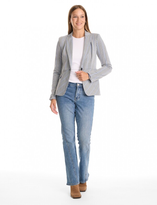 Blazer Jacquard BLANCO/MULTI