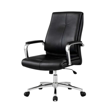 Silla de oficina Cromada Mariposa Nash Negro