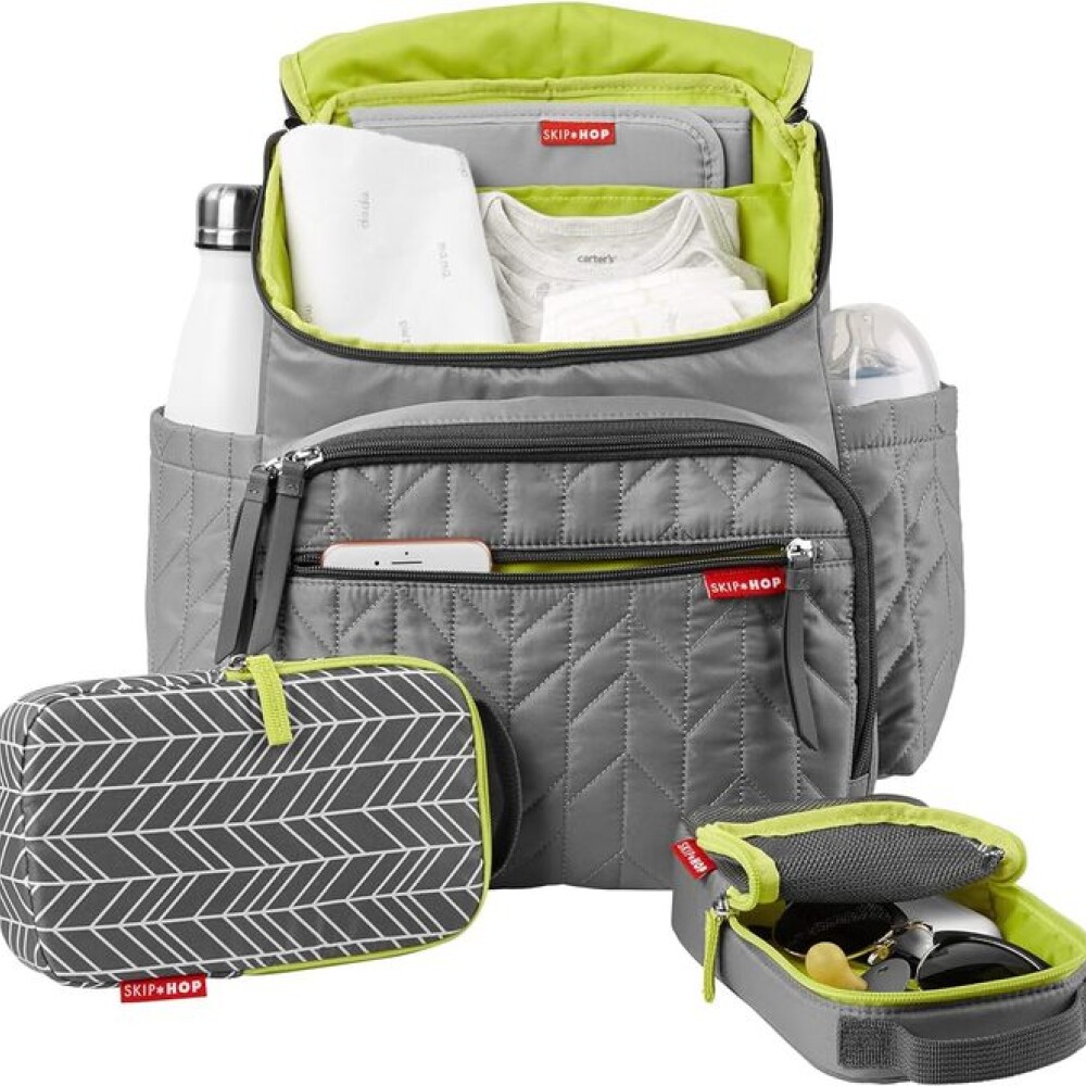 Mochila maternal Forma SKIP HOP gris
