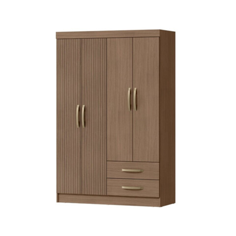 Ropero Armario 4 Puertas 2 Cajones 7 Estantes Marroco Ropero Armario 4 Puertas 2 Cajones 7 Estantes Marroco