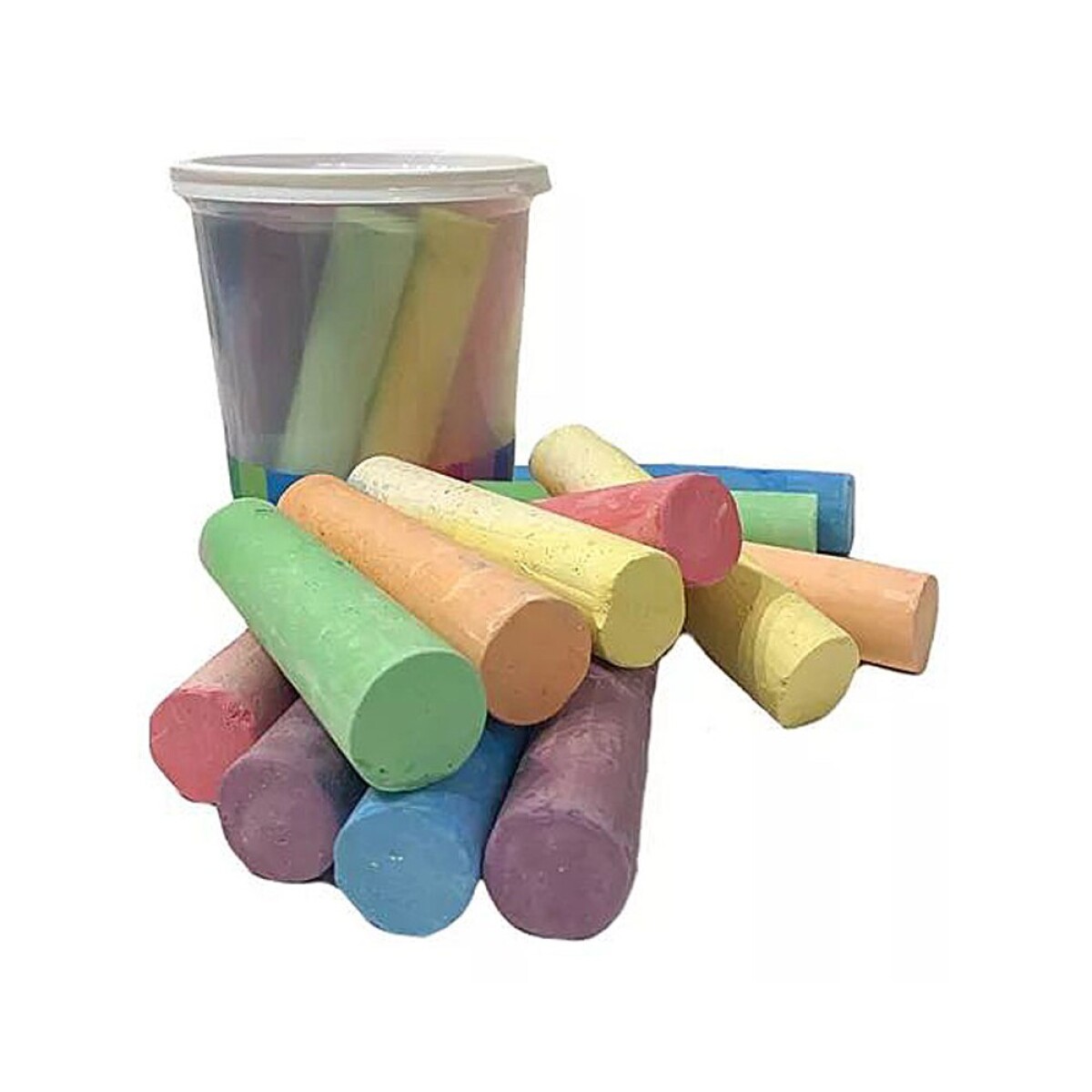 Tizas gigantes x 12 en recipiente trasladador - Tizas Gigantes X 12 En Recipiente Trasladador 