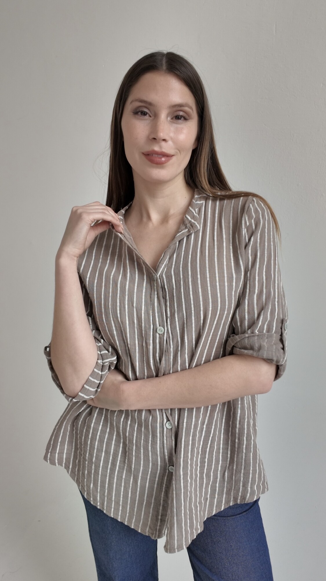 Camisa Venecia Chocolate