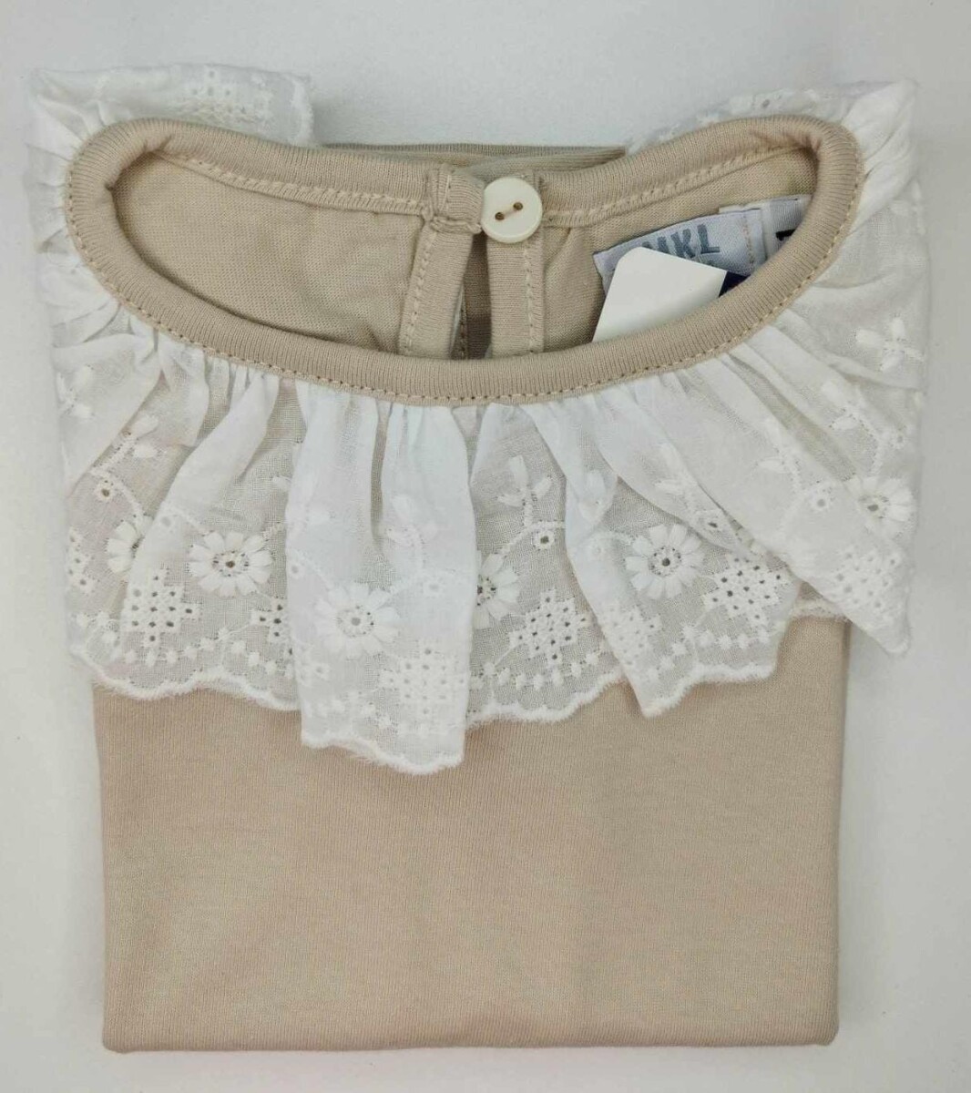 Remera Algodón beige 