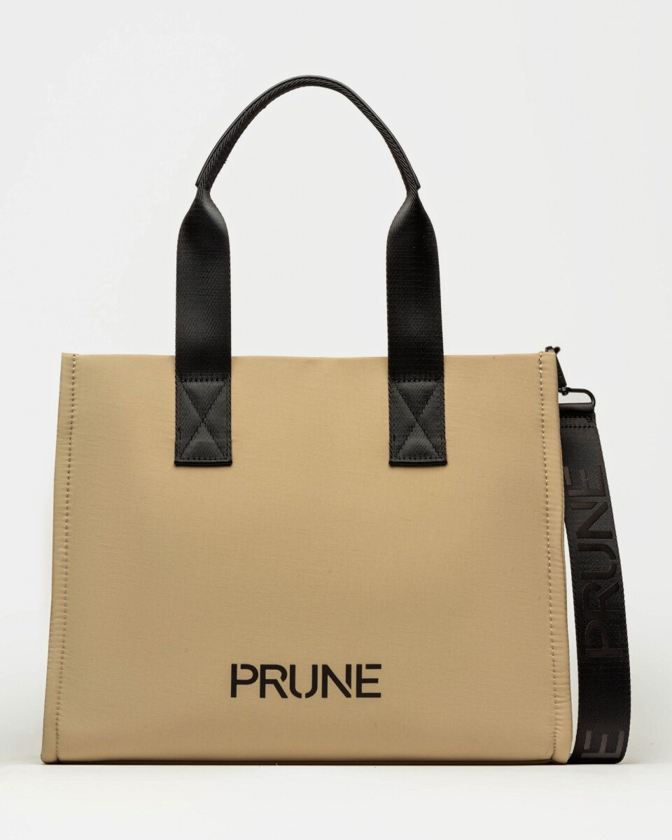 Cartera de mano Flight en nylon - Taupe 