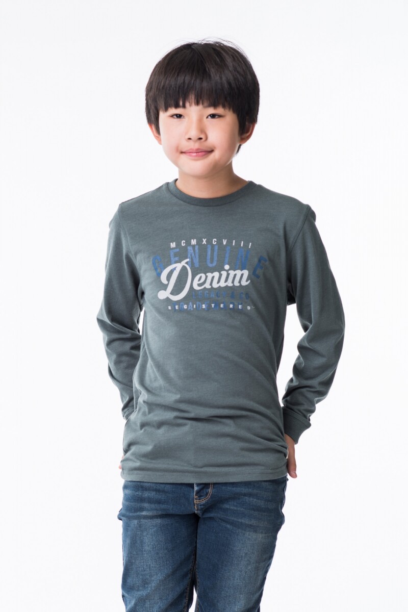 Remera Estampada - Verde 