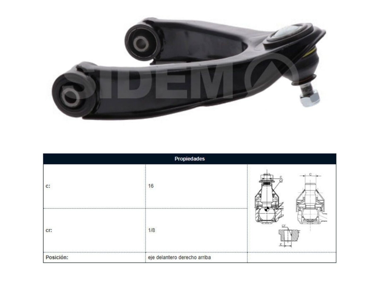 Parilla De Suspension Delantera Nissan D22 98-25 Der 