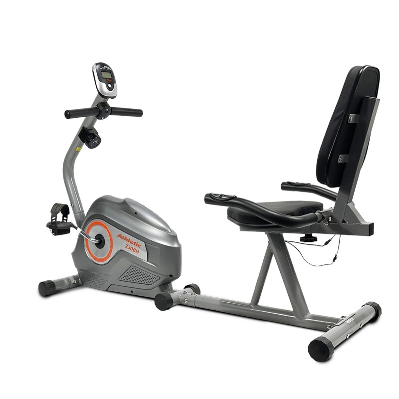 Bicicleta Ergométrica Horizontal Athletic 230BH Gris
