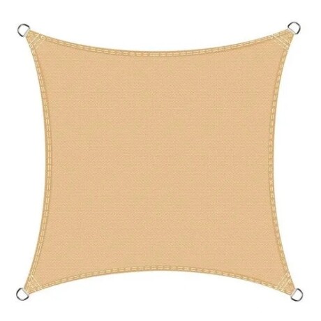 Toldo Vela Sombra 4 X 4 con Kit de Instalación BEIGE