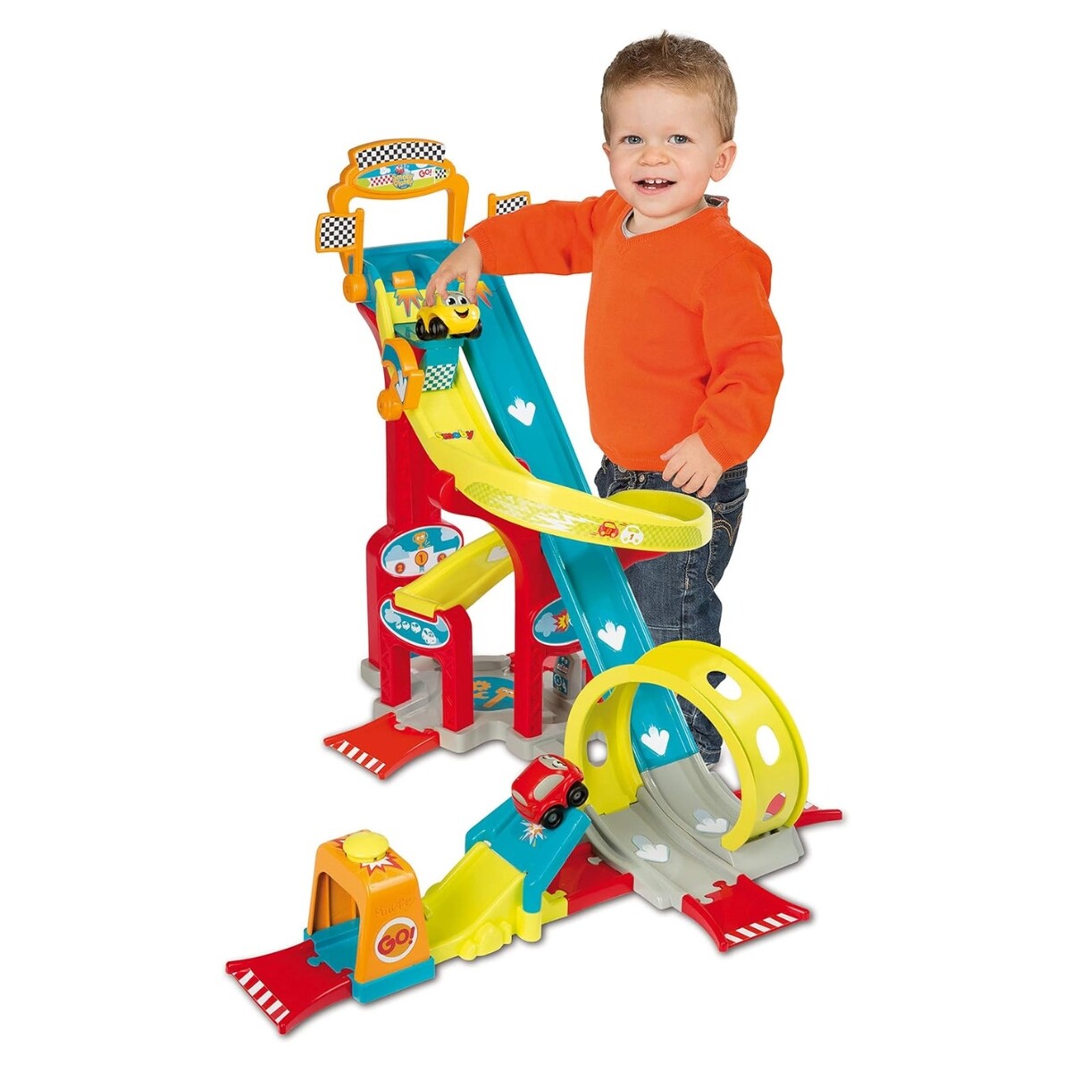 Pista de Autos Infantil Abc con 2 Vehículos 
