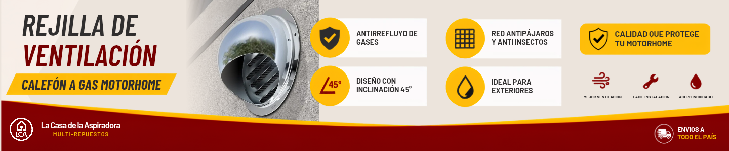Rejilla De Ventilación Calefón A Gas Motorhome