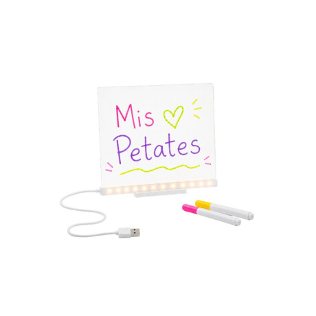 Pizarra acrílica LED para dibujar 20x20cm Sc